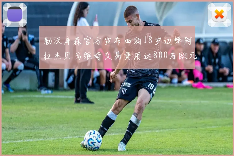勒沃库森官方宣布回购18岁边锋阿拉杰贝戈维奇交易费用达800万欧元
